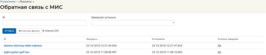 Сервис обратной связи МИС